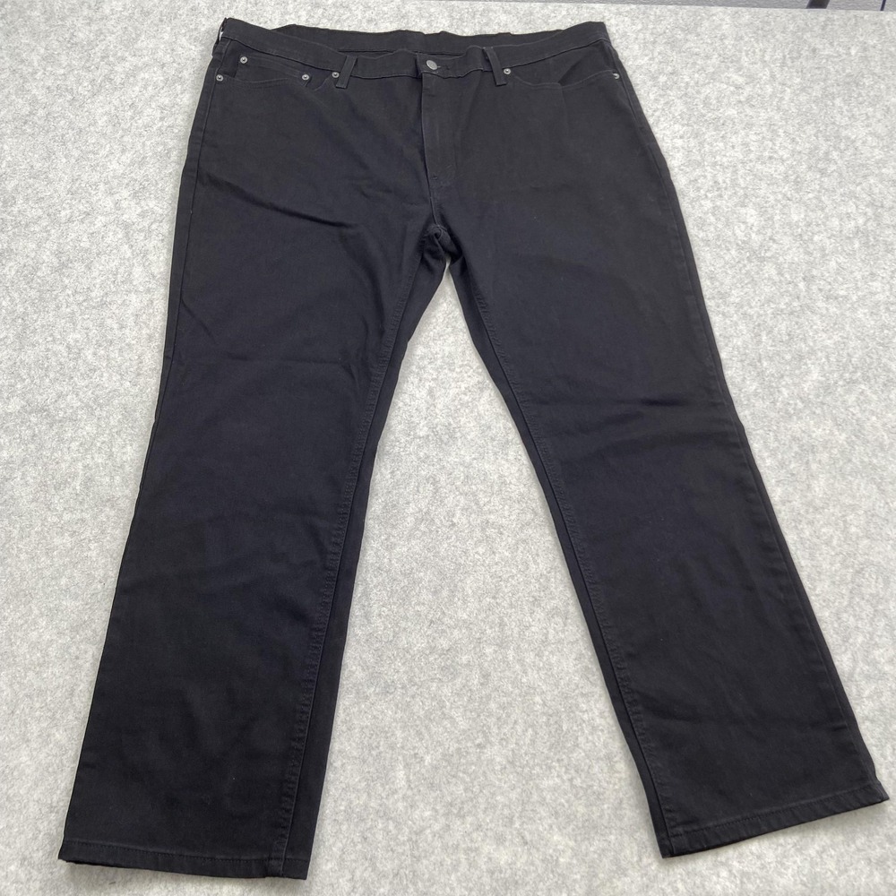 Levis 541 Jeans Mens 44x32 (44x29) Black Dark Wash Athletic Stretch Denim